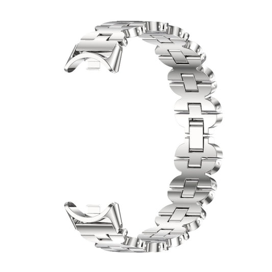 For Xiaomi Smart Band 10 / 9 / 8 Mijobs Bone Chain Stainless Steel Watch Band(Silver) - Watch Bands by MIJOBS | Online Shopping UK | buy2fix