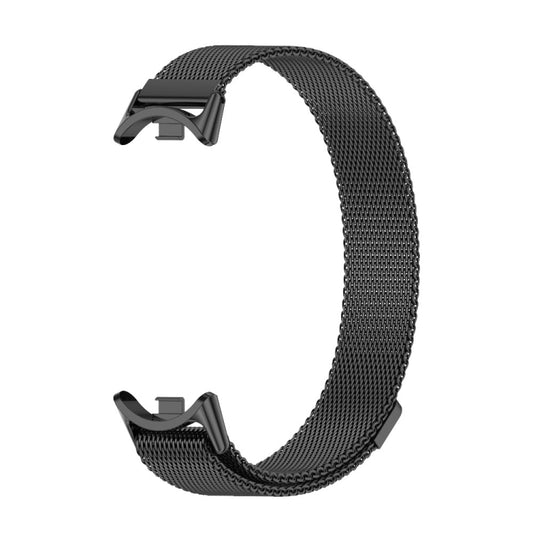 For Xiaomi Smart Band 10 / 9 / 8 Mijobs Milan Magnetic Metal Stainless Steel Watch Band(Black) - Watch Bands by MIJOBS | Online Shopping UK | buy2fix