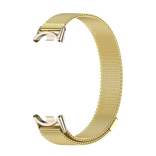 For Xiaomi Smart Band 10 / 9 / 8 Mijobs Milan Magnetic Metal Stainless Steel Watch Band(Gold+Light Gold) - Watch Bands by MIJOBS | Online Shopping UK | buy2fix