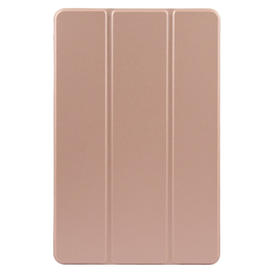 For Xiaomi Pad 6 / Pad 6 Pro Three-fold Holder Flip Tablet Leather Case(Rose Gold) by buy2fix