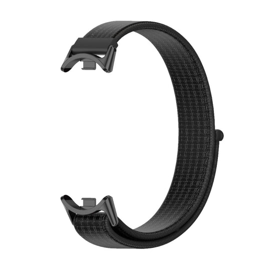 For Xiaomi Smart Band 10 / 9 / 8 Mijobs Breathable Nylon Loop Watch Band(Black) - Watch Bands by MIJOBS | Online Shopping UK | buy2fix