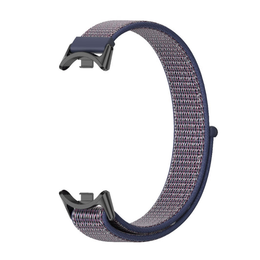 For Xiaomi Smart Band 10 / 9 / 8 Mijobs Breathable Nylon Loop Watch Band(Midnight Blue Black) - Watch Bands by MIJOBS | Online Shopping UK | buy2fix