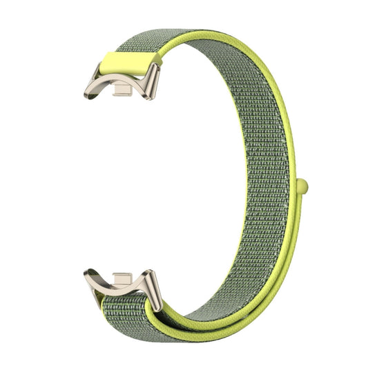 For Xiaomi Smart Band 10 / 9 / 8 Mijobs Breathable Nylon Loop Watch Band(Bright Yellow Light Gold) - Watch Bands by MIJOBS | Online Shopping UK | buy2fix