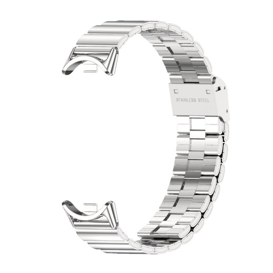 For Xiaomi Smart Band 10 / 9 / 8 Mijobs Bamboo Buckle Stainless Steel Watch Band(Silver) - Watch Bands by MIJOBS | Online Shopping UK | buy2fix