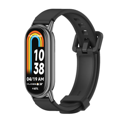 For Xiaomi Smart Band 10 / 9 / 8 Mijobs Silicone Breathable Watch Band(Black) - Watch Bands by MIJOBS | Online Shopping UK | buy2fix