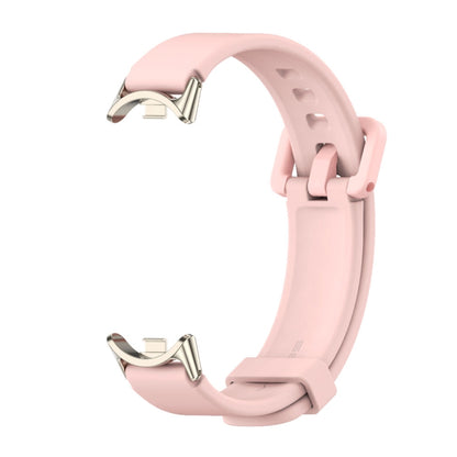 For Xiaomi Smart Band 10 / 9 / 8 Mijobs Silicone Breathable Watch Band(Pink Light Gold) - Watch Bands by MIJOBS | Online Shopping UK | buy2fix