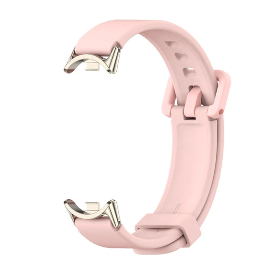 For Xiaomi Smart Band 10 / 9 / 8 Mijobs Silicone Breathable Watch Band(Pink Light Gold) - Watch Bands by MIJOBS | Online Shopping UK | buy2fix