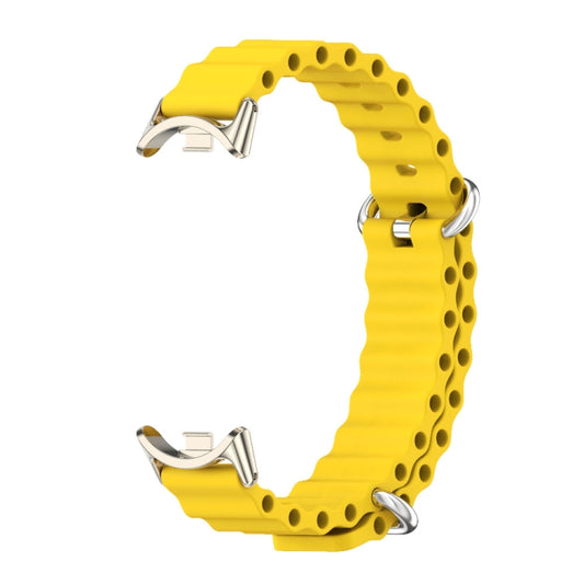 For Xiaomi Smart Band 10 / 9 / 8 Mijobs Marine Silicone Breathable Watch Band(Yellow Light Gold) - Watch Bands by MIJOBS | Online Shopping UK | buy2fix