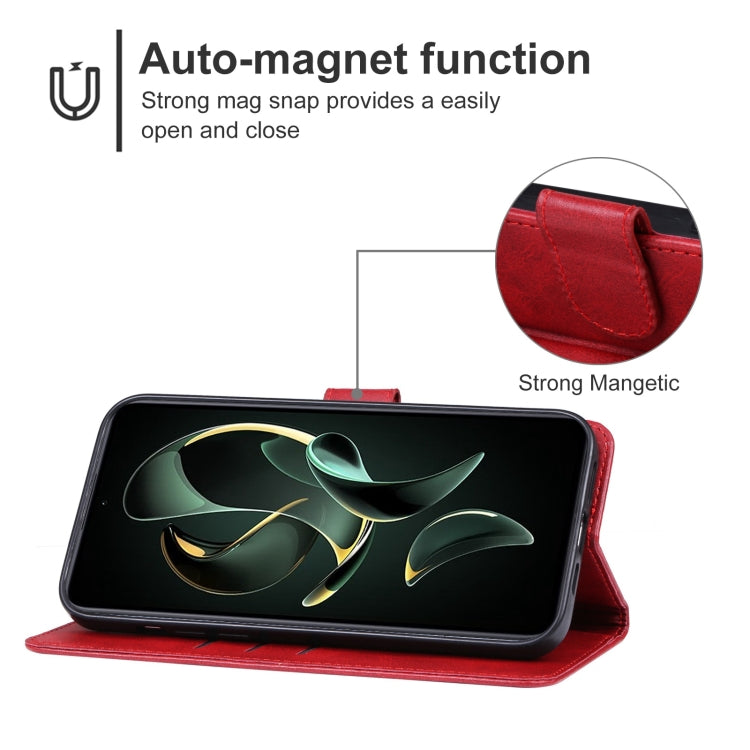 For Xiaomi Redmi K60 Ultra Leather Phone Case(Red) - Xiaomi Cases by buy2fix | Online Shopping UK | buy2fix