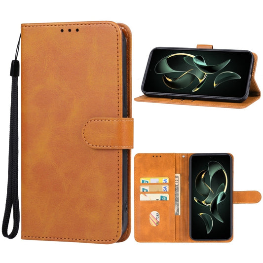 For Xiaomi Redmi K60 Ultra Leather Phone Case(Brown) - Xiaomi Cases by buy2fix | Online Shopping UK | buy2fix