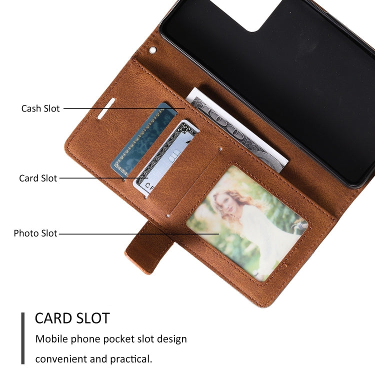 For Redmi Note 12 Pro 5G Global Skin Feel Splicing Leather Phone Case(Brown) by buy2fix