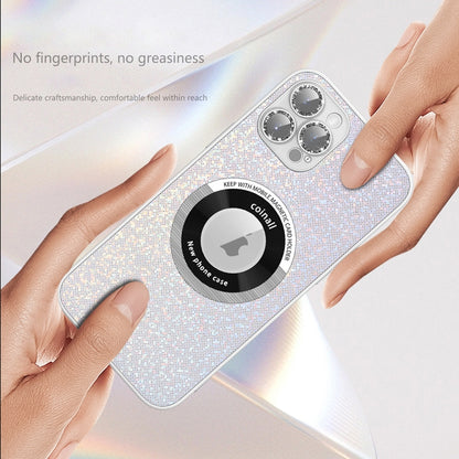 For iPhone 12 Pro Colorful Glitter Magnetic Magsafe TPU + PC Phone Case(Pink) by buy2fix