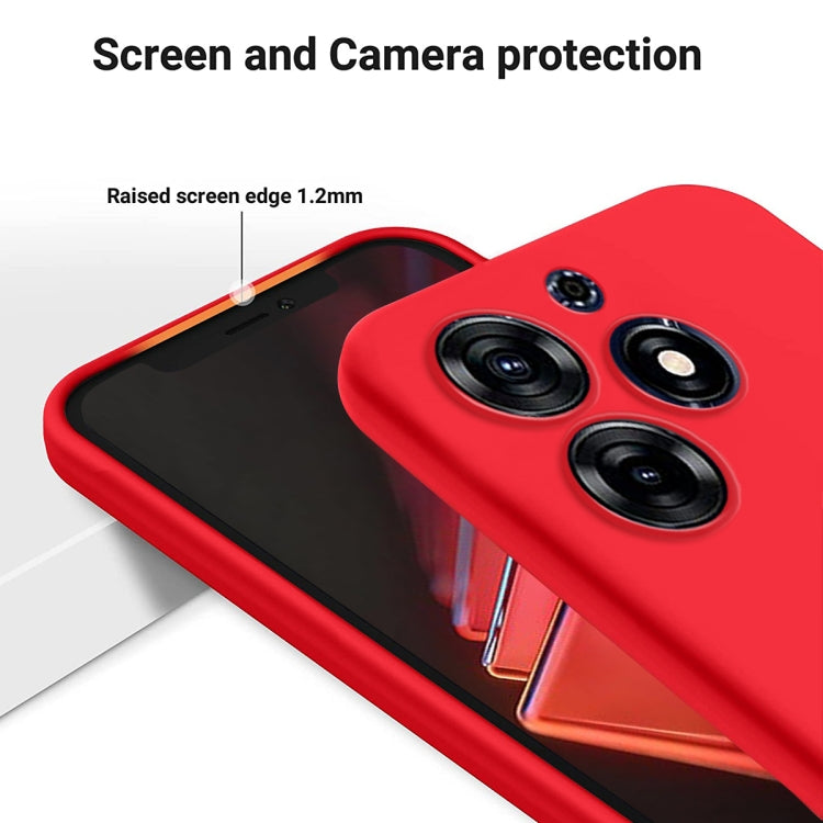 For Tecno Spark 10 Pro 4G Pure Color Liquid Silicone Shockproof Phone Case(Red) by buy2fix