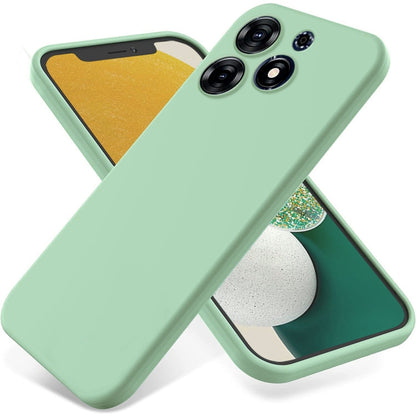 For Tecno Spark 10 Pro 4G Pure Color Liquid Silicone Shockproof Phone Case(Green) by buy2fix