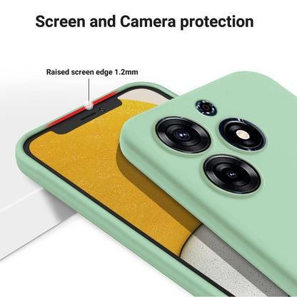 For Tecno Spark 10 Pro 4G Pure Color Liquid Silicone Shockproof Phone Case(Green) by buy2fix