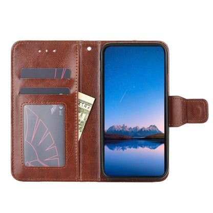 For OnePlus Nord CE 3 Lite 5G Crystal Texture Leather Phone Case(Brown) - OnePlus Cases by buy2fix | Online Shopping UK | buy2fix