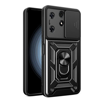 For Tecno Spark 10 Pro Sliding Camera Cover Design TPU+PC Phone Case(Black) by buy2fix