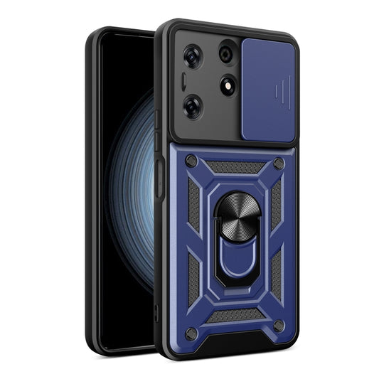 For Tecno Spark 10 Pro Sliding Camera Cover Design TPU+PC Phone Case(Blue) by buy2fix