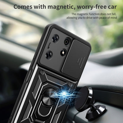 For Tecno Spark 10 Pro Sliding Camera Cover Design TPU+PC Phone Case(Green) by buy2fix