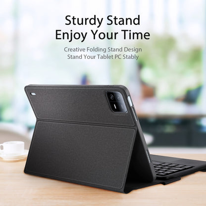 For Xiaomi Pad 6 / Pad 6 Pro DUX DUCIS TK Series Bluetooth Keyboard Leather Case with Touchpad(Black) - For Xiaomi by DUX DUCIS | Online Shopping UK | buy2fix