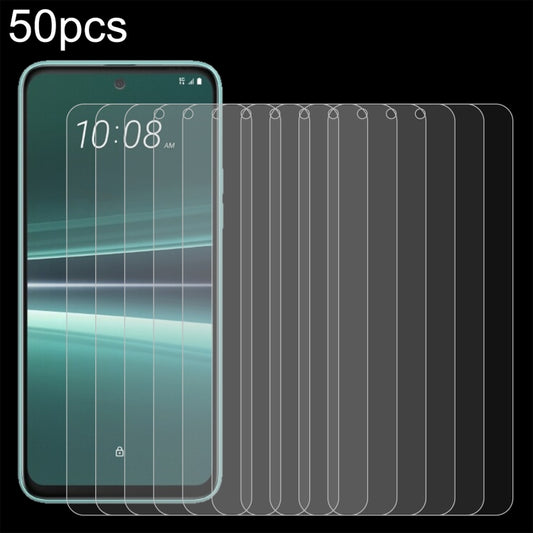 For HTC U23 50pcs 0.26mm 9H 2.5D Tempered Glass Film - Others by buy2fix | Online Shopping UK | buy2fix