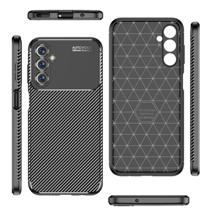 For Samsung Galaxy M54 Carbon Fiber Texture Shockproof TPU Phone Case(Black) by buy2fix
