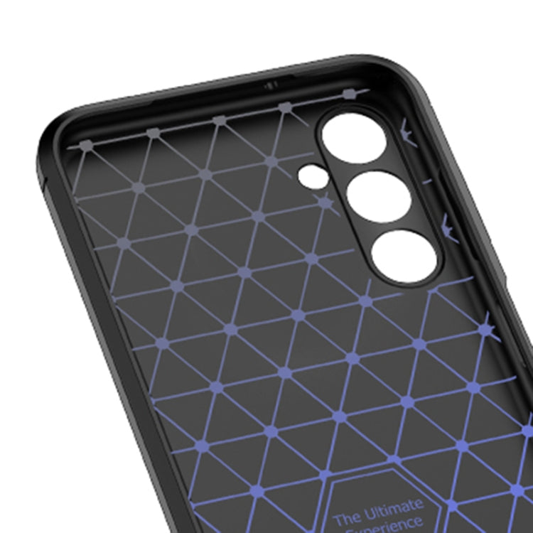 For Samsung Galaxy M54 Litchi Texture Shockproof TPU Phone Case(Blue) by buy2fix