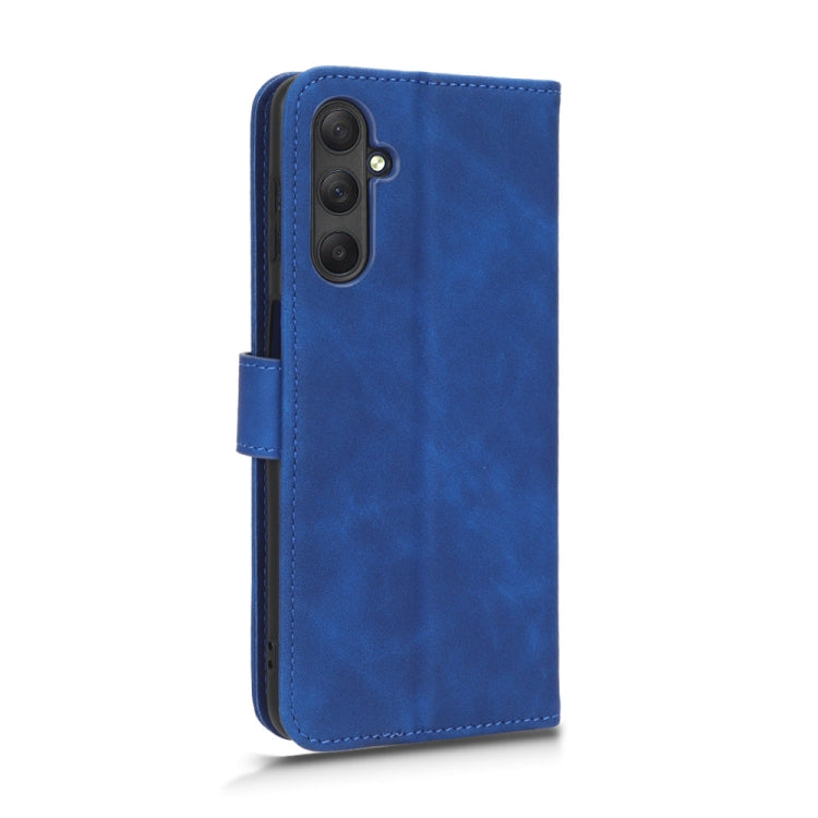 For Samsung Galaxy M54 5G Skin Feel Magnetic Flip Leather Phone Case(Blue) by buy2fix