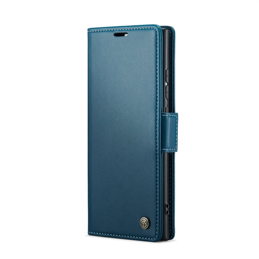 For Samsung Galaxy Note20 Ultra CaseMe 023 Butterfly Buckle Litchi Texture RFID Anti-theft Leather Phone Case(Blue) - Galaxy Note20 Ultra Cases by CaseMe | Online Shopping UK | buy2fix