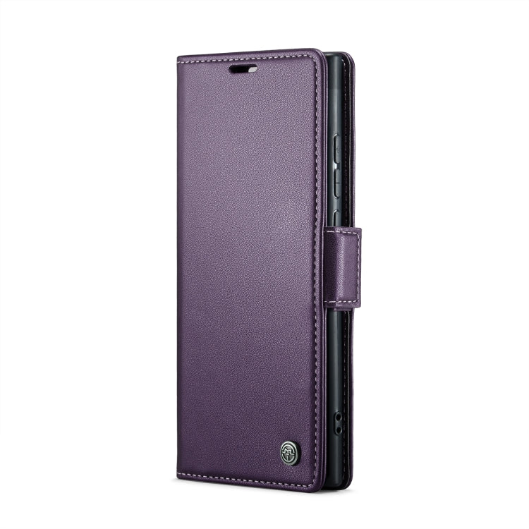 For Samsung Galaxy Note20 Ultra CaseMe 023 Butterfly Buckle Litchi Texture RFID Anti-theft Leather Phone Case(Pearly Purple) - Galaxy Note20 Ultra Cases by CaseMe | Online Shopping UK | buy2fix