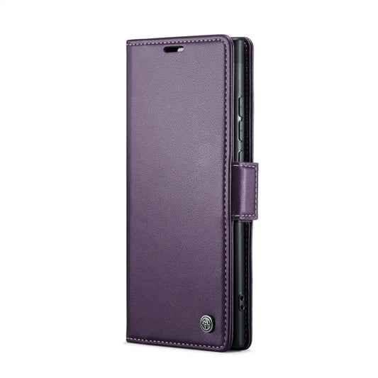 For Samsung Galaxy Note20 Ultra CaseMe 023 Butterfly Buckle Litchi Texture RFID Anti-theft Leather Phone Case(Pearly Purple) - Galaxy Note20 Ultra Cases by CaseMe | Online Shopping UK | buy2fix