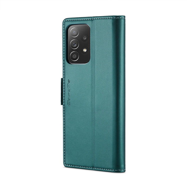 For Samsung Galaxy A52/A52s 5G CaseMe 023 Butterfly Buckle Litchi Texture RFID Anti-theft Leather Phone Case(Pearly Blue) by CaseMe