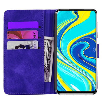 For Xiaomi Redmi Note 9 Pro Max Embossed Sunflower Pattern Horizontal Flip PU Leather Case with Holder & Card Slots & Wallet & Lanyard(Purple) - Huawei Cases by buy2fix | Online Shopping UK | buy2fix