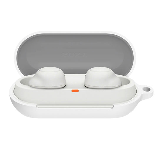 For Sony WF-C700N Bluetooth Earphone Silicone Protective Case(White)