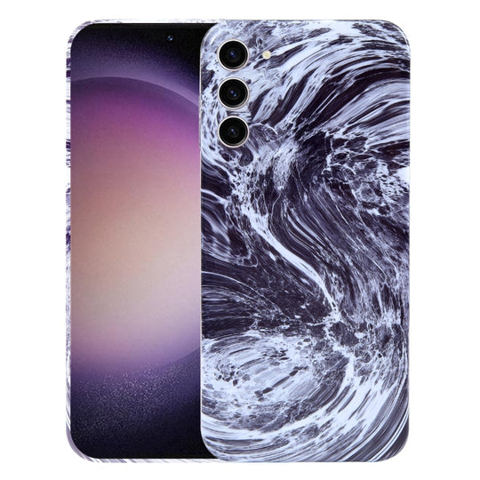 For Samsung Galaxy S23 5G Marble Pattern Phone Case(Black White)