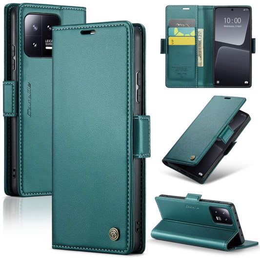 For Xiaomi 13 CaseMe 023 Butterfly Buckle Litchi Texture RFID Anti-theft Leather Phone Case(Pearly Blue) - Xiaomi Cases by CaseMe | Online Shopping UK | buy2fix