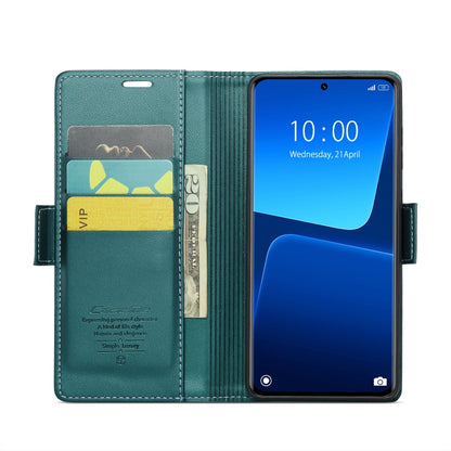 For Xiaomi 13 Pro CaseMe 023 Butterfly Buckle Litchi Texture RFID Anti-theft Leather Phone Case(Pearly Blue) - Xiaomi Cases by CaseMe | Online Shopping UK | buy2fix