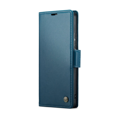 For Xiaomi Redmi Note 11 4G Global CaseMe 023 Butterfly Buckle Litchi Texture RFID Anti-theft Leather Phone Case(Blue) - Xiaomi Cases by CaseMe | Online Shopping UK | buy2fix