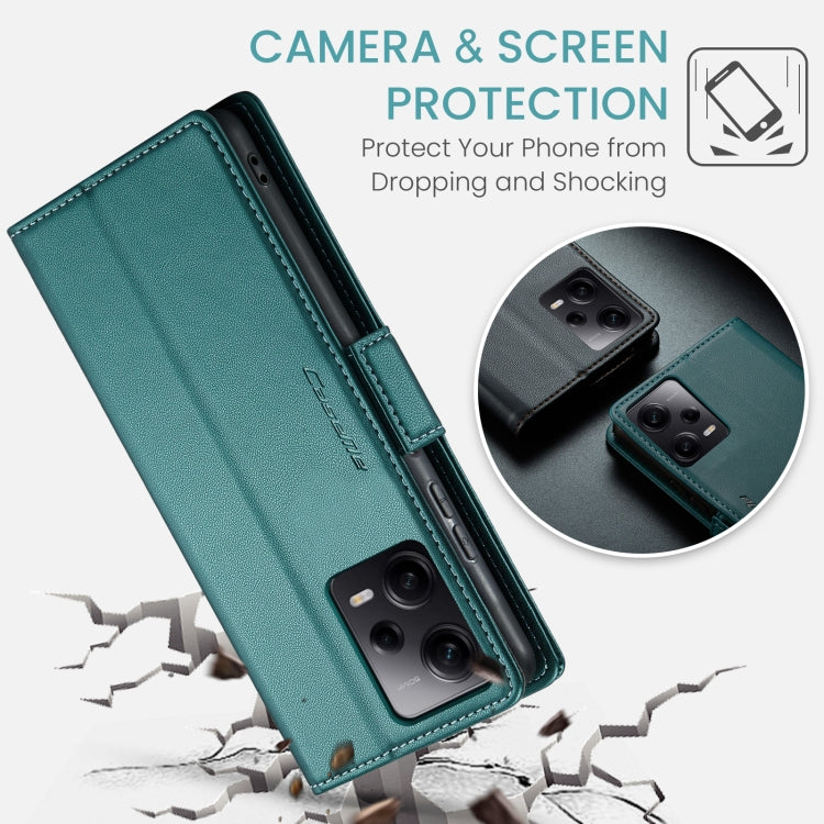 For Xiaomi Poco X5 Pro 5G CaseMe 023 Butterfly Buckle Litchi Texture RFID Anti-theft Leather Phone Case(Pearly Blue) - Xiaomi Cases by CaseMe | Online Shopping UK | buy2fix