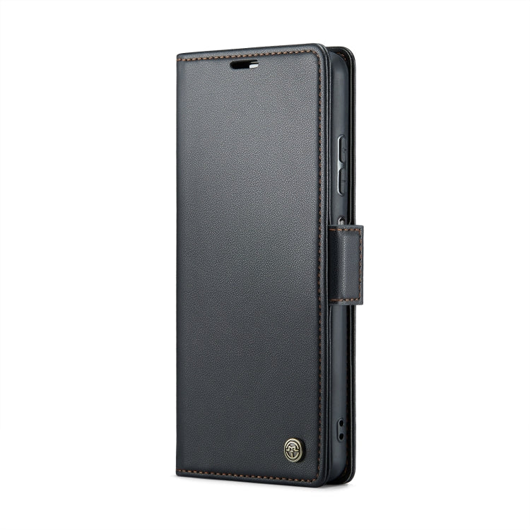 For Xiaomi Poco X5 5G CaseMe 023 Butterfly Buckle Litchi Texture RFID Anti-theft Leather Phone Case(Black) - Xiaomi Cases by CaseMe | Online Shopping UK | buy2fix