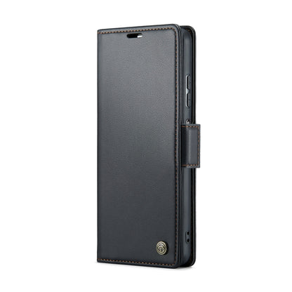 For Xiaomi Poco X5 5G CaseMe 023 Butterfly Buckle Litchi Texture RFID Anti-theft Leather Phone Case(Black) - Xiaomi Cases by CaseMe | Online Shopping UK | buy2fix