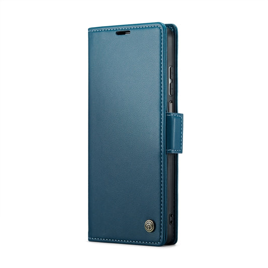 For Xiaomi Redmi Note 9S/Note 9 Pro/Note 9 Pro Max CaseMe 023 Butterfly Buckle Litchi Texture RFID Anti-theft Leather Phone Case(Blue) - Xiaomi Cases by CaseMe | Online Shopping UK | buy2fix