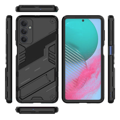 For Samsung Galaxy M54 5G Punk Armor 2 in 1 PC + TPU Phone Case with Holder(Black) by buy2fix