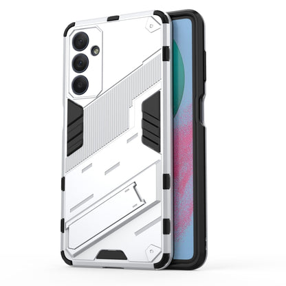 For Samsung Galaxy M54 5G Punk Armor 2 in 1 PC + TPU Phone Case with Holder(White) by buy2fix