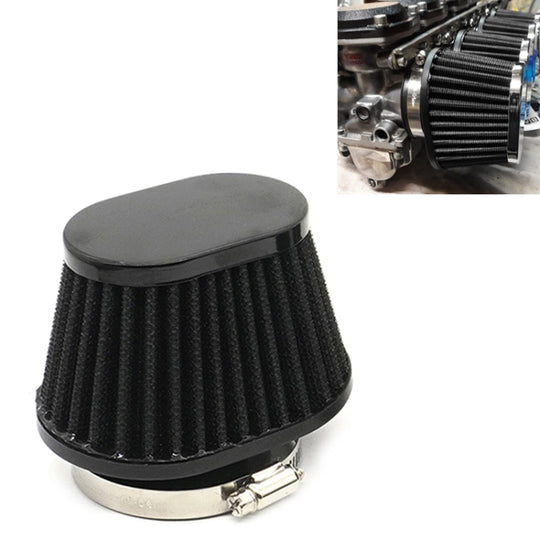 55 mm XH-UN073 Pilzkopf Stil Auto Modifizierter Luftfilter Motorrad Auspufffilter(Schwarz)
