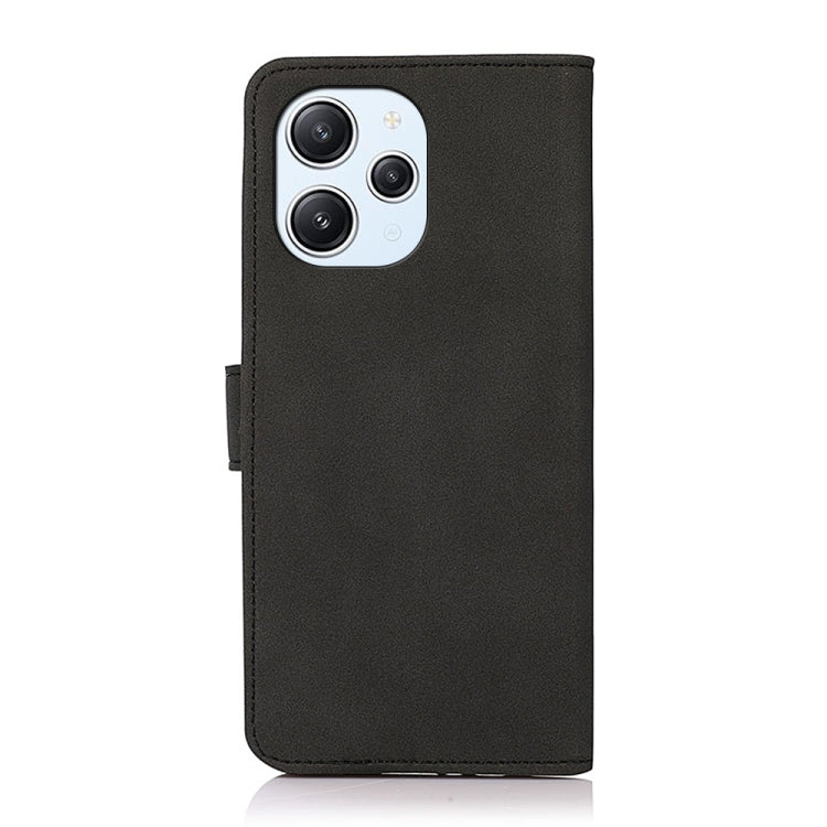For Xiaomi Redmi 12 4G KHAZNEH Matte Texture Leather Phone Case(Black) - Xiaomi Cases by buy2fix | Online Shopping UK | buy2fix