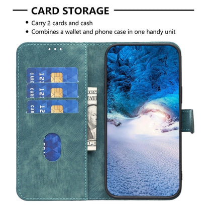 For Xiaomi Redmi Note 12 5G Global Plaid Embossed Leather Phone Case(Green) by buy2fix