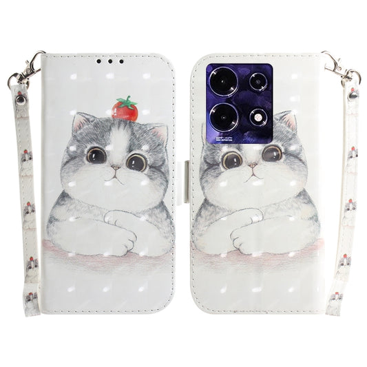 For Infinix Note 30 3D Colored Flip Leather Phone Case(Cute Cat) - Infinix Cases by buy2fix | Online Shopping UK | buy2fix