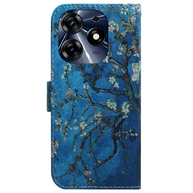 For Tecno Spark 10 Pro Coloured Drawing Flip Leather Phone Case(Apricot) by buy2fix