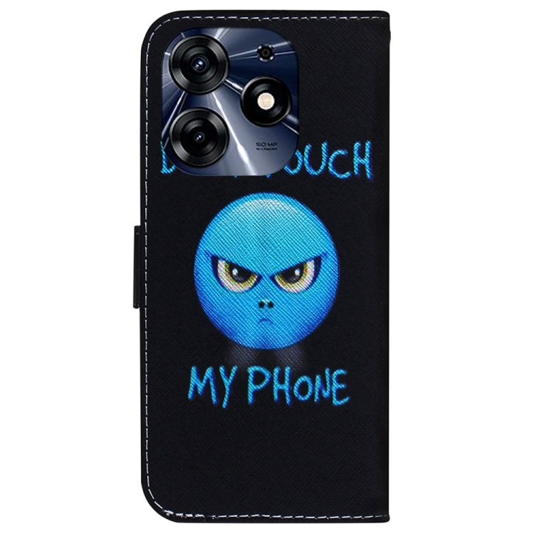 For Tecno Spark 10 Pro Coloured Drawing Flip Leather Phone Case(Anger) by buy2fix